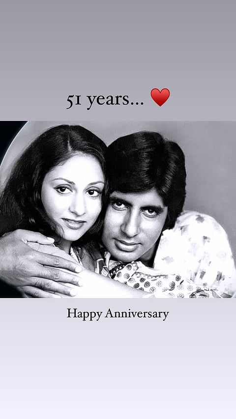 Navya Naveli Nanda's anniversary post for Amitabh Bachchan and Jaya Bachchan